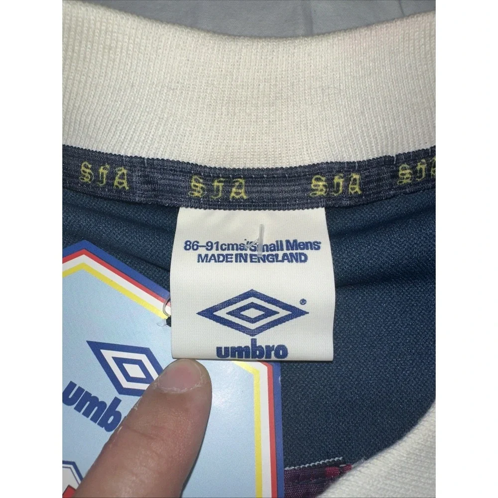 Scotland Retro Vintage‎ Umbro FiFA Italia 1990 Football Shirt UK Small W/ Tag